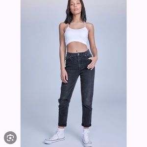 Cotton On Stretch Mom Jean, washed black